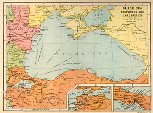 Black Sea: Bosphorus and Dardanelles, c. 1914-1920 by John Bartholomew and Son