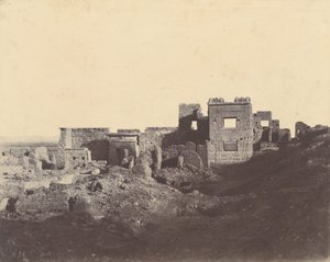 Medinet Habu. View taken from the entrance of the Palace of Ramses Miamun