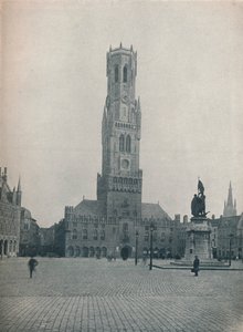 The Markt and the Belfry, Bruges, Belgium c1900-1914 by John Benjamin Stone