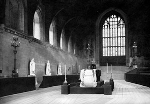 The Lying in State of William Gladstone, Westminster Hall, London, 1898