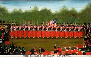 The Chicago Zouaves at Utica, c.1860
