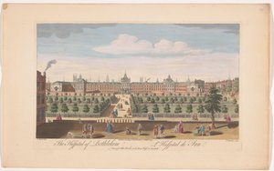 View of Bethlem Royal Hospital in London by John Bowles