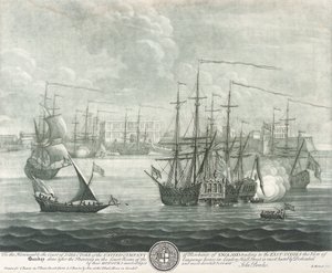 View of Bombay, dedicated to the director of the British East India Company by John Bowles