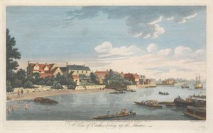 A View of Erith, Looking Up the Thames by John Boydell