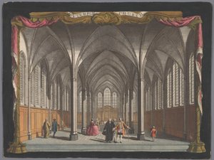 View of the Interior of the Temple Church in London by John Boydell