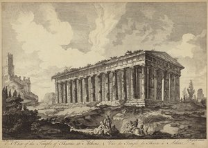 View of the Temple of Theseus, Athens, Greece by John Boydell