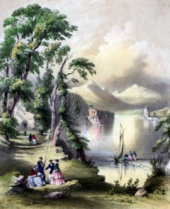 The Lake of Killarney with the Ruins of Innisfallen Abbey, Ireland