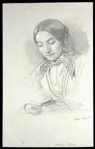 Portrait of Pauline Rivaz by John Brett