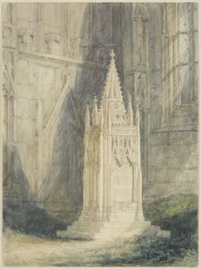 Design for Chatterton Cenotaph in St Mary Redcliffe Church by John Britton