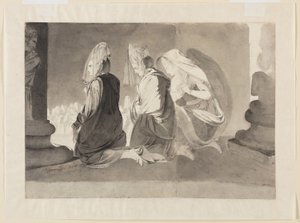Three Kneeling Women by John Brown