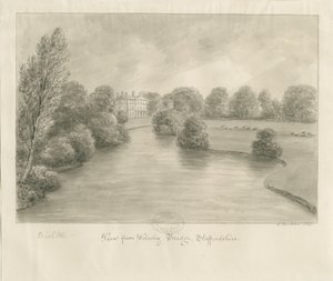 Bishton Hall, 1841 by John Buckler