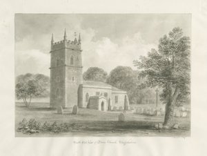 Blore Church by John Buckler