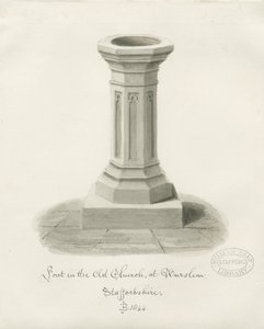 Burslem - Font at St. John