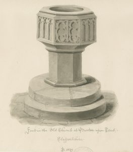 Font in the Old Church, Burton-upon-Trent