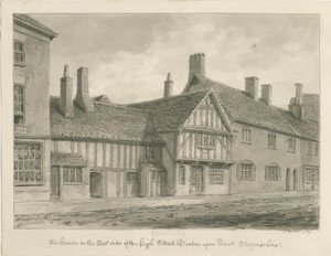 Burton-upon-Trent - Old Houses on High Street by John Buckler