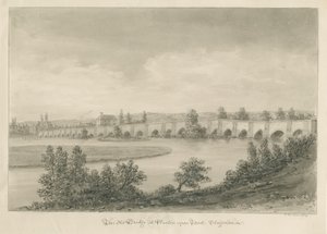 Burton-upon-Trent Bridge and Town by John Buckler