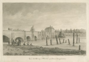 Burton-upon-Trent Bridge and Town by John Buckler