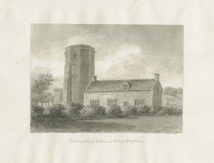 Dilhorne - Church and Grammar School by John Buckler