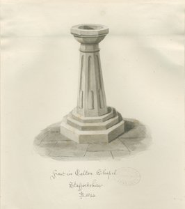 Font in Calton Chapel - Now 