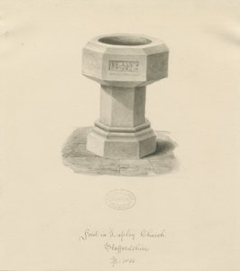 Font in Lapley Church