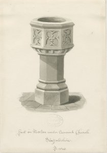 Font in Norton Canes Church