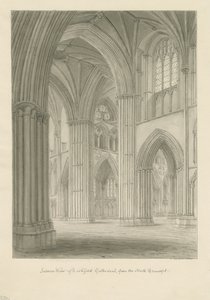 Interior of Lichfield Cathedral - Crossing from the North Transept