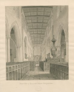 Interior of Tamworth Church by John Buckler
