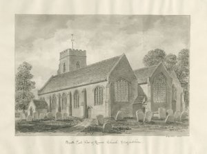 Kinver Church: Sepia Drawing