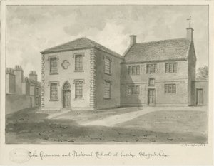 Leek Town - Grammar School by John Buckler