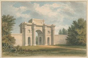 Leicestershire - Gopsall House - The Gateway by John Buckler