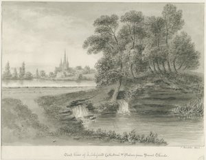 Lichfield Cathedral - East View by John Buckler