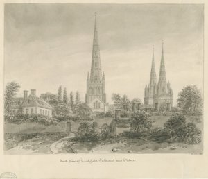 Lichfield Cathedral - North View by John Buckler