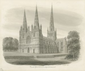 Lichfield Cathedral - South West View