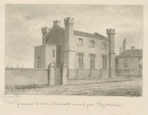 Newcastle-under-Lyme - Grammar School by John Buckler