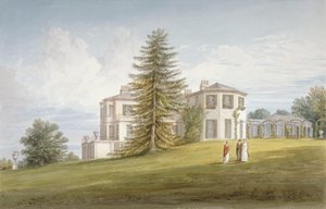 South-west View of Bromley Hill, Bromley, Kent by John Buckler