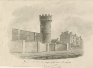 Stafford - Round Tower of the Gaol by John Buckler