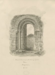Stone - Ancient Doorway in Vicarage Garden by John Buckler