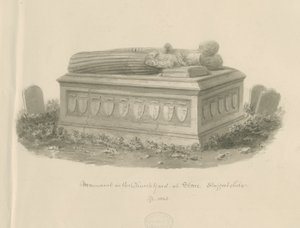 Stone Church - Tomb of William Crompton by John Buckler