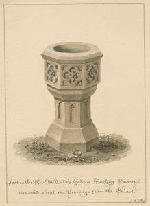 Surrey - Tooting - Font in the Revd. Mr. Lord
