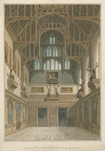 Cowdray House - Interior of Hall by John Buckler