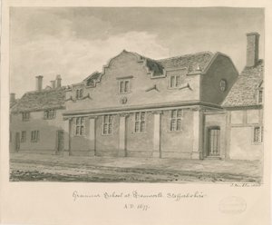 Tamworth - Grammar School by John Buckler