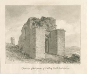 Tutbury Castle - Remains of the Gateway by John Buckler