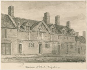Uttoxeter Town - Almshouses by John Buckler