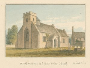 Wiltshire - Teffont Evias Church by John Buckler