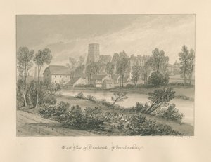 Worcestershire - Droitwich - East View of Town, 1833