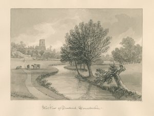 Worcestershire - Droitwich - West View of Town by John Buckler