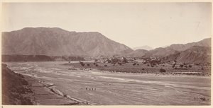 A general view of Kadm villages and pass left of Jumrood
