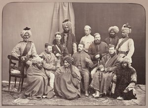 British and Native Officers, 5th Regiment of Infantry, Punjab Frontier Force by John Burke