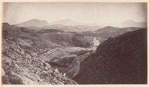 General view from Ali Musjid, looking back towards Peshawar, 1878 circa by John Burke