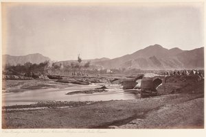 The Old Bridge on the Kabul River by John Burke